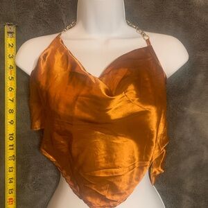 Rue21 Shimmering Copper Chain Strap Camisole
